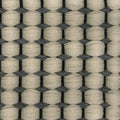 Duetto Teppich mit grauem Papiergarn, 10x10cm