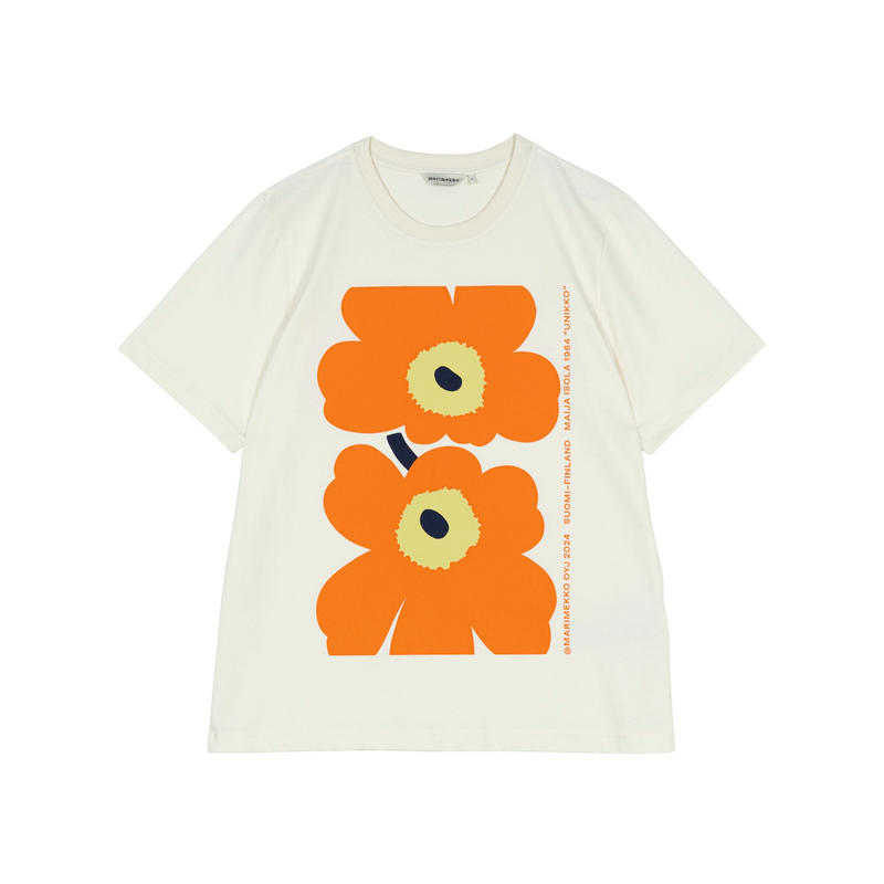 Embla Unikko Shirt Weiss/Orange