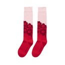 Tarkkuus Unikko Kniestrümpfe Rot/Rosa