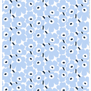 Unikko Baumwollstoff Hellblau 170