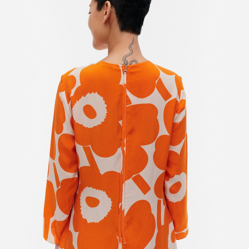 Vesitse Unikko Kleid Beige/Orange
