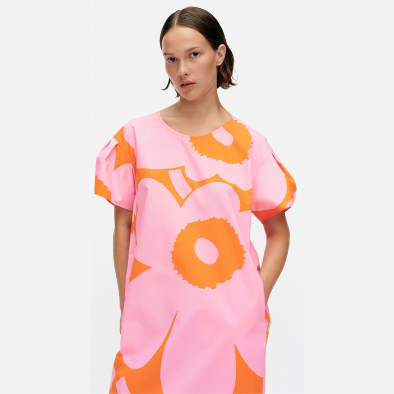 Avomeri Unikko Kleid Orange/Rosa