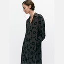 Maisol Unikko Kleid Schwarz/Grau 36