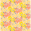 Pieni Unikko  Baumwollstoff Gelb/Koralle 285