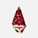 Pieni Unikko Geschirrtuch Weinrot/Rot