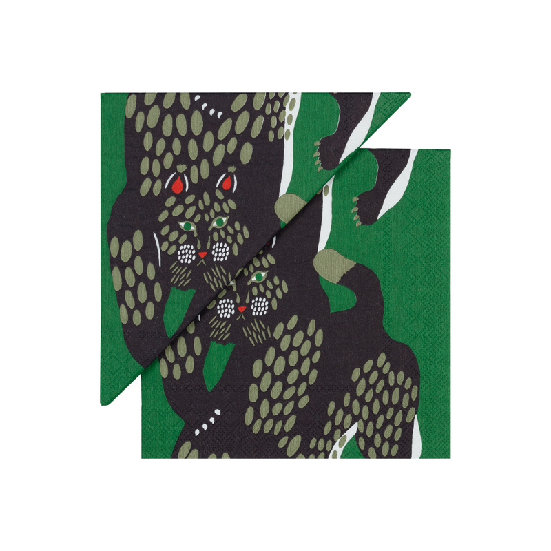 Ilves Servietten 33x33 cm grün