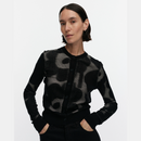 Innoittaa Unikko Strickjacke Schwarz/Grau XL