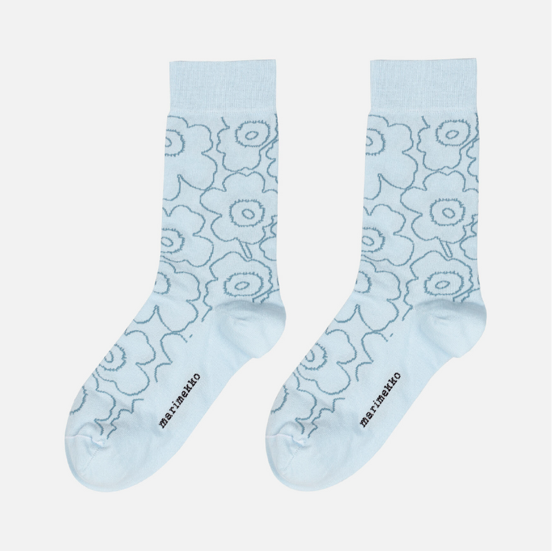Kirmailla Piirto Unikko Socken Hellblau 550