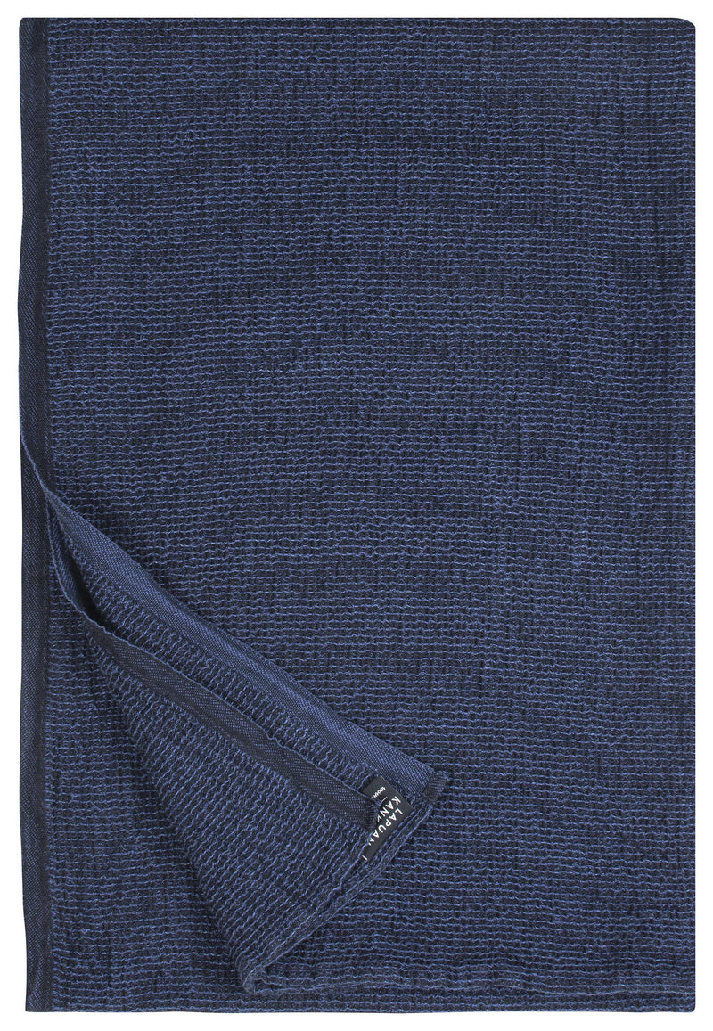 Terva Badetuch Black/Blueberry 85x180cm