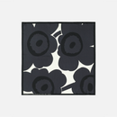 Lauhtua Unikko Seidentuch Weiss/Schwarz