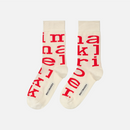 Kasvaa Logo Socken Weis/Rot 40/42