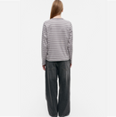 Tasaraita Relaxed LS Shirt Grau Glitter S