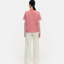 Tasaraita Relaxed Shirt Weiß/Rot