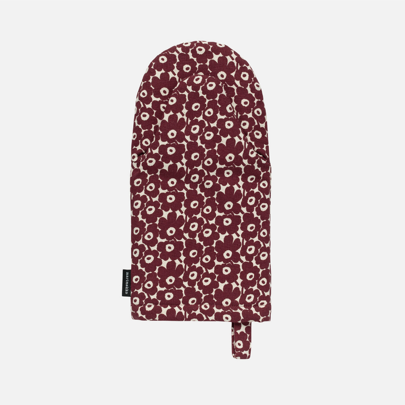 Pikkuinen Unikko Ofenhandschuh Weinrot