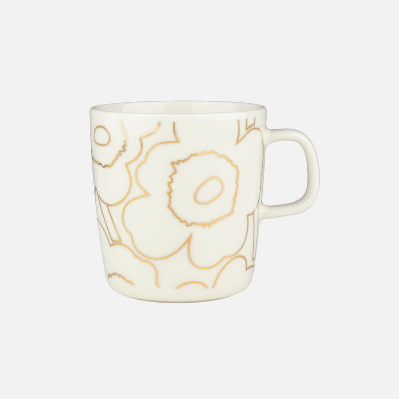 Unikko Becher 40cl Weiss/Gold