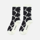 Linjaus Unikko Socken Schwarz/Weiss
