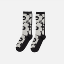 Pinnat Unikko Socken Schwarz/Weiss