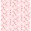 Pieni Unikko Baumwollstoff Weiss/ Rosa