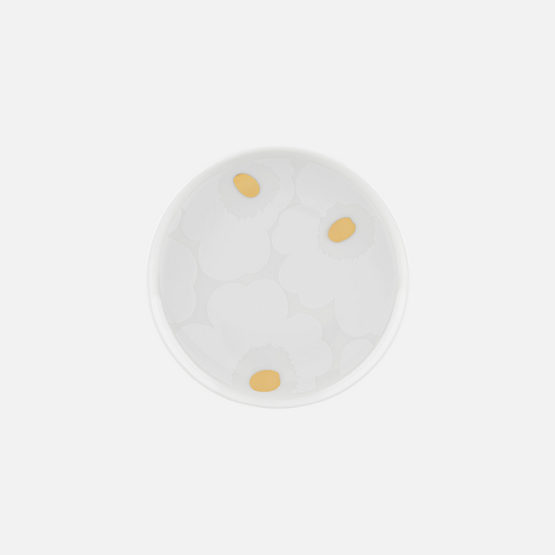 Unikko Teller 13,5 cm Weiss/Gold