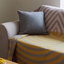 Metsälampi Wolldecke Gelb/Grau/Rosa 150x200cm