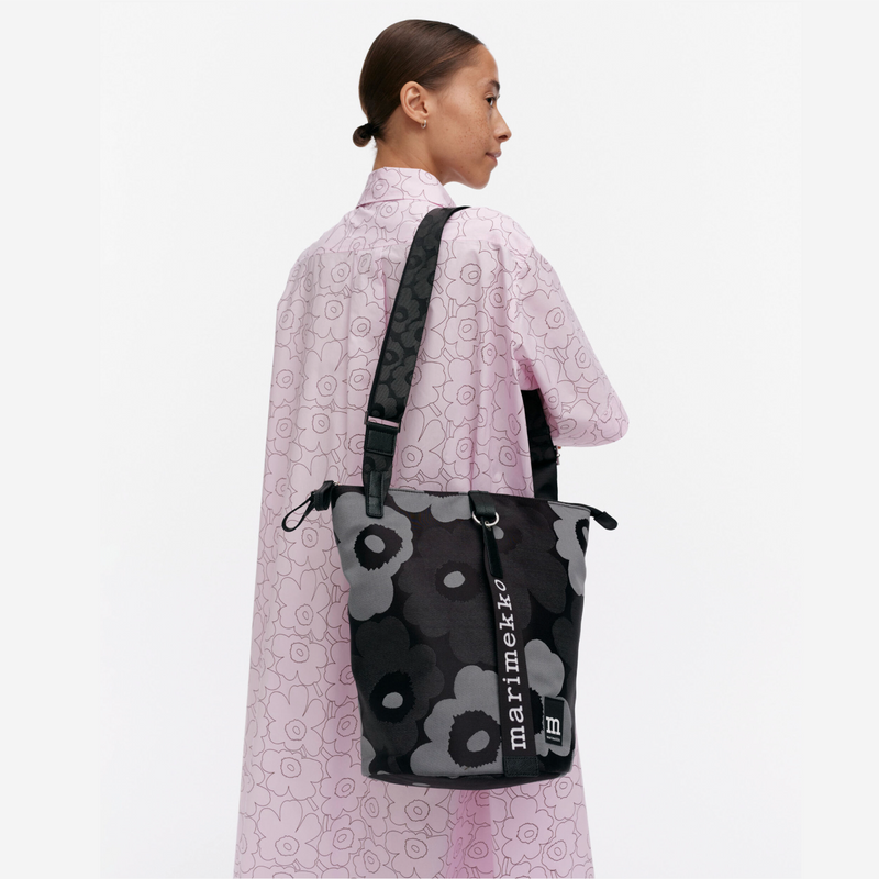 All Day Handtasche Unikko Grau/Schwarz