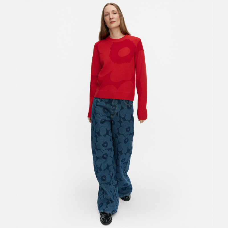 Aukio Unikko Pullover Rot