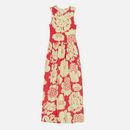 Drapée Pioni Jerseykleid  Rot/ Hellgelb