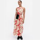 Drapée Pioni Jerseykleid  Rot/ Hellgelb