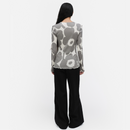 Floraali Unikko Shirt Hellgrau/ Grau