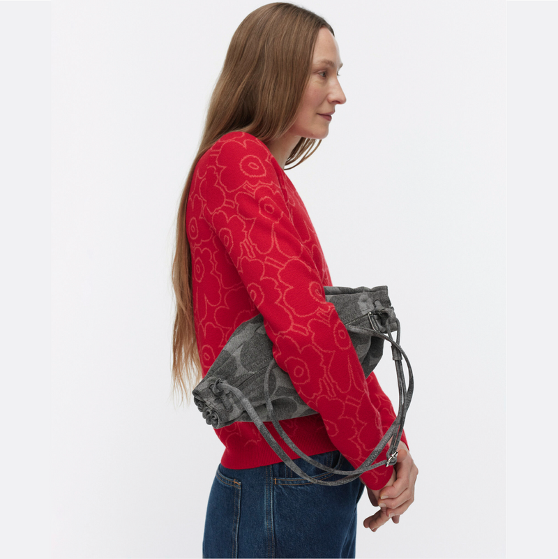 Karla Handtasche Denim Grau