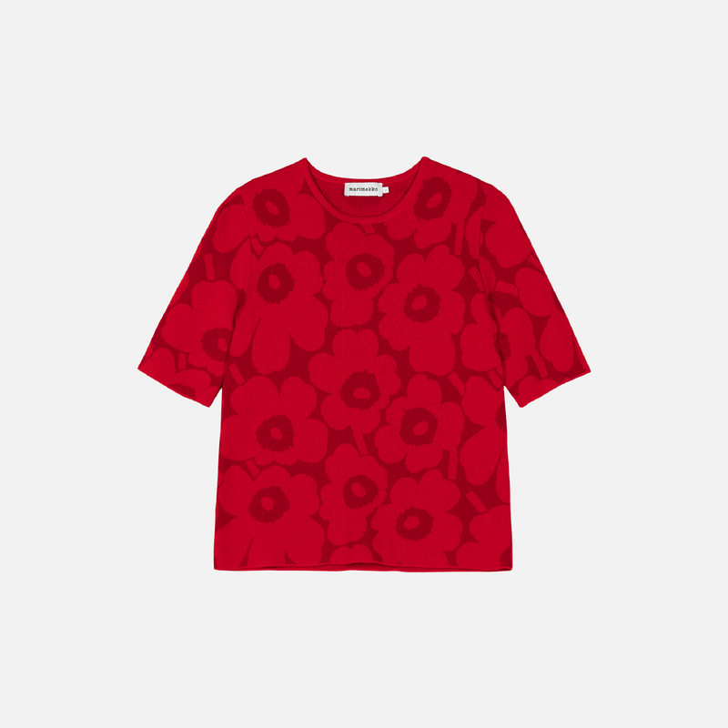 Kehys Piirto Unikko Strickshirt Rot