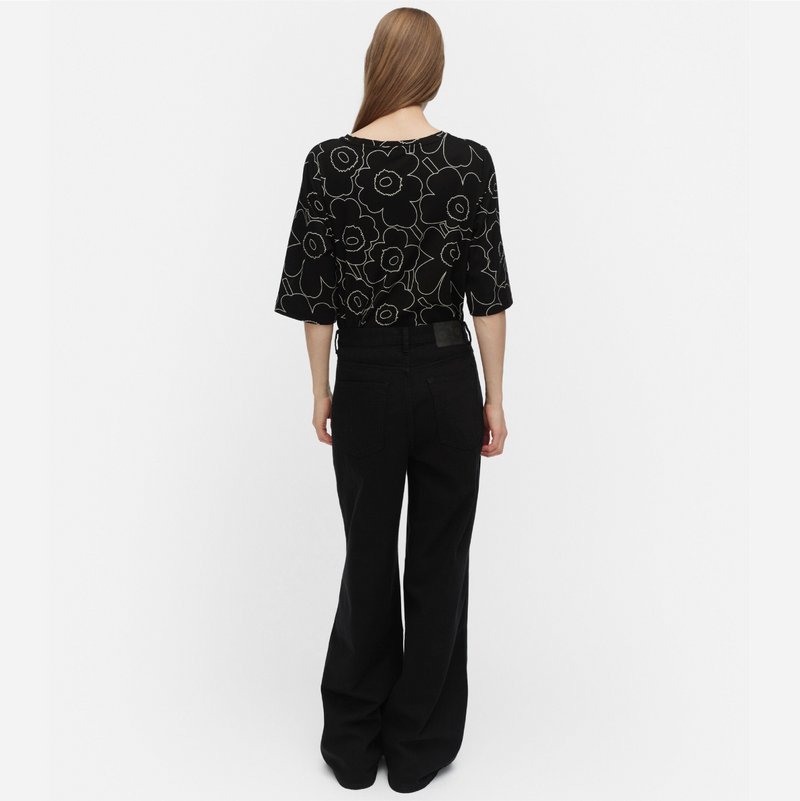 Kollaasi  Piirto Unikko Shirt Schwarz/Weiss