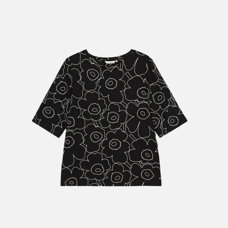 Kollaasi  Piirto Unikko Shirt Schwarz/Weiss