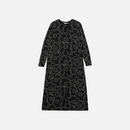 Kolmin Piirto Unikko Jerseykleid Schwarz/ Weiss