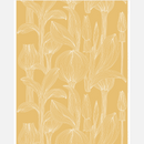 Kukat Puhkeavat Leinenstoff Gelb/ Weiss