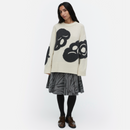 Luonto Tumma  Pullover Weiß/ Schwarz