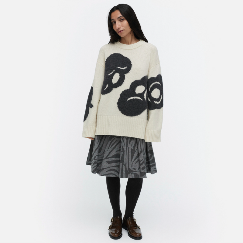 Luonto Tumma  Pullover Weiß/ Schwarz