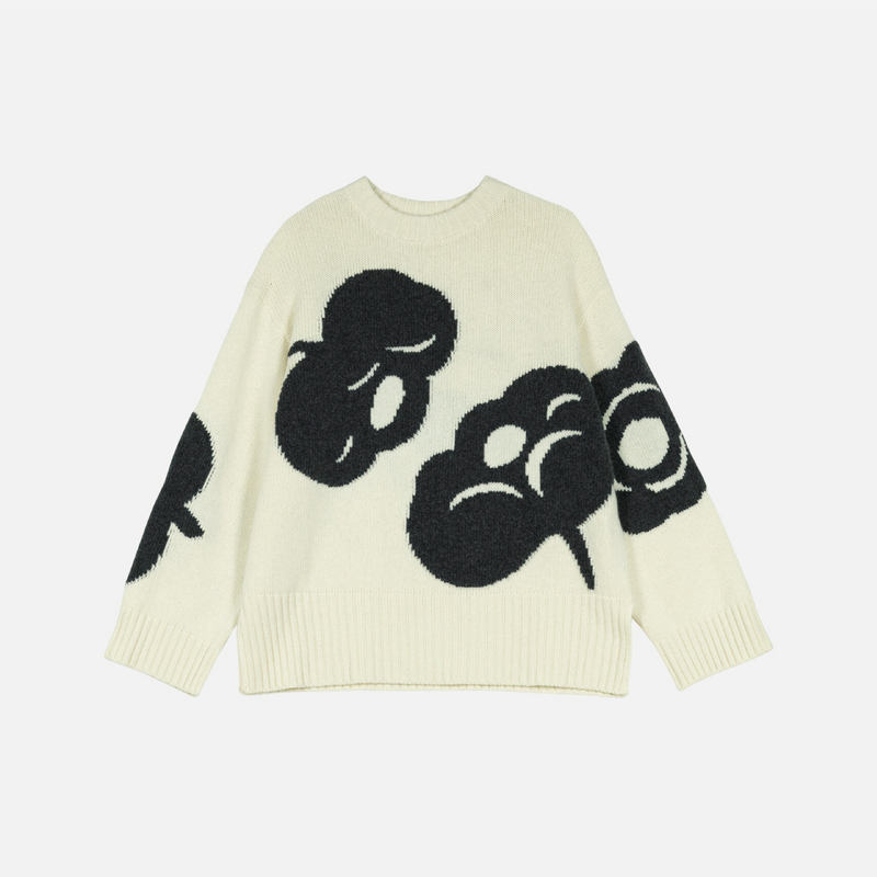 Luonto Tumma  Pullover Weiß/ Schwarz