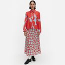 Luotta Unikko Bluse Hellblau/ Rot