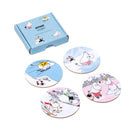 Moomin  Ice Swimming Glasuntersetzer Set 4 Stück