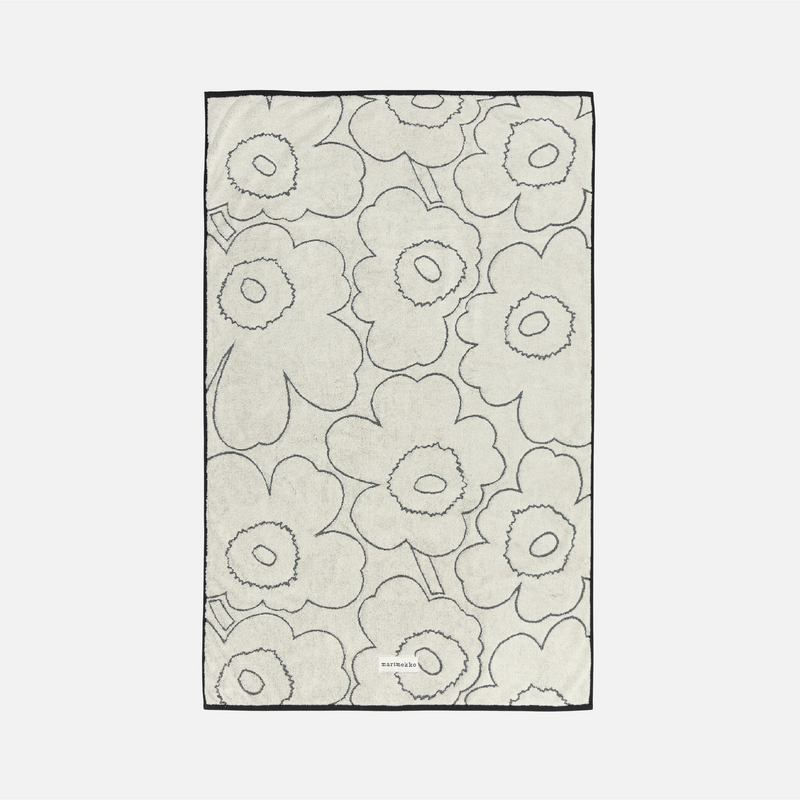 Piirto Unikko Badetuch 100x160cm Schwarz