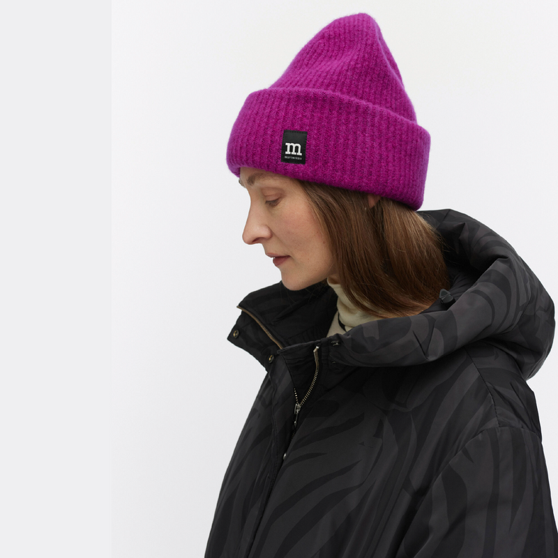 Pjettar Solid Mütze Magenta