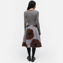 Polkka Tumma  Shirt Hellgrau/ Grau/ Braun