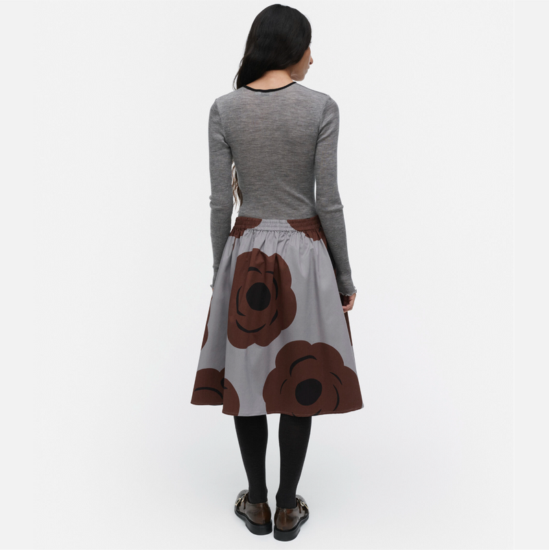 Polkka Tumma  Shirt Hellgrau/ Grau/ Braun