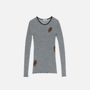 Polkka Tumma  Shirt Hellgrau/ Grau/ Braun