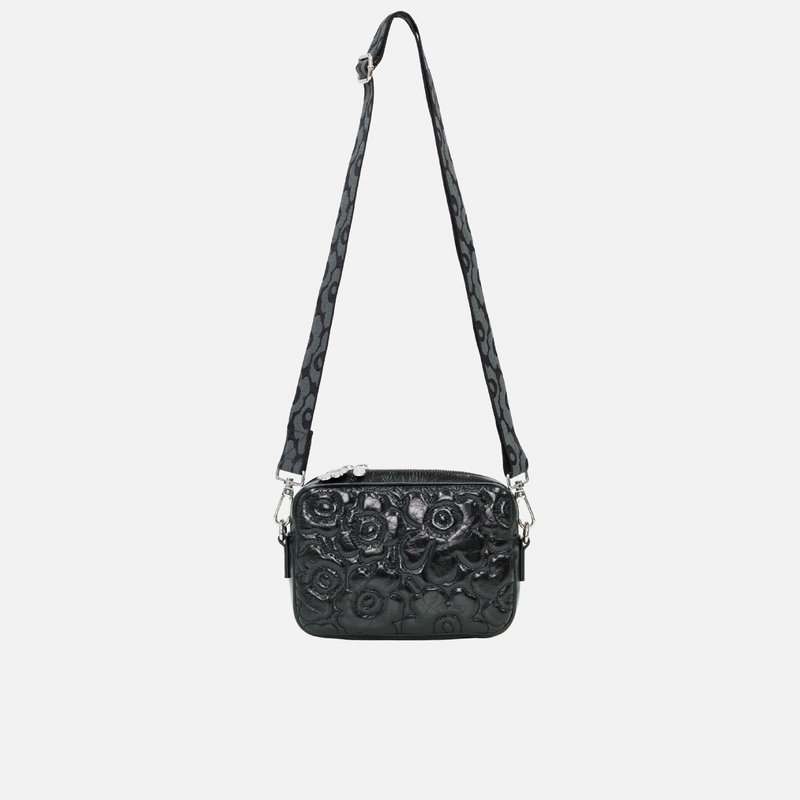 Soft Gratha Unikko Handtasche Schwarz Metallic