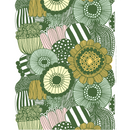 Siirtolapuutarha Baumwollstoff Grün/ Gelb/ Rosa