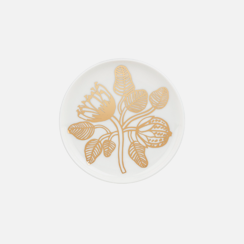 Tiara Teller 13,5 cm Weiss/ Gold