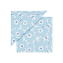 Mini Unikko Papierservietten 33x33cm Hellblau