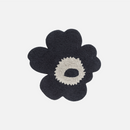 Unikko Badematte Schwarz/Beige